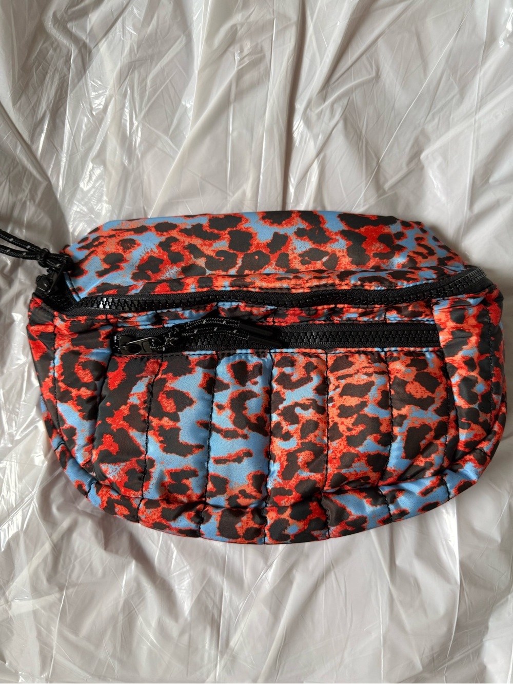 NEW! Free People Movement animal print quilted sling belt bag; sci fi leopard - Picture 13 of 16